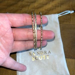 KENDRA SCOTT White Gold Plated
Bangle Bracelets